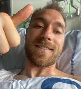 Eriksen’s recovery selfie - UEFA Euro 2020
